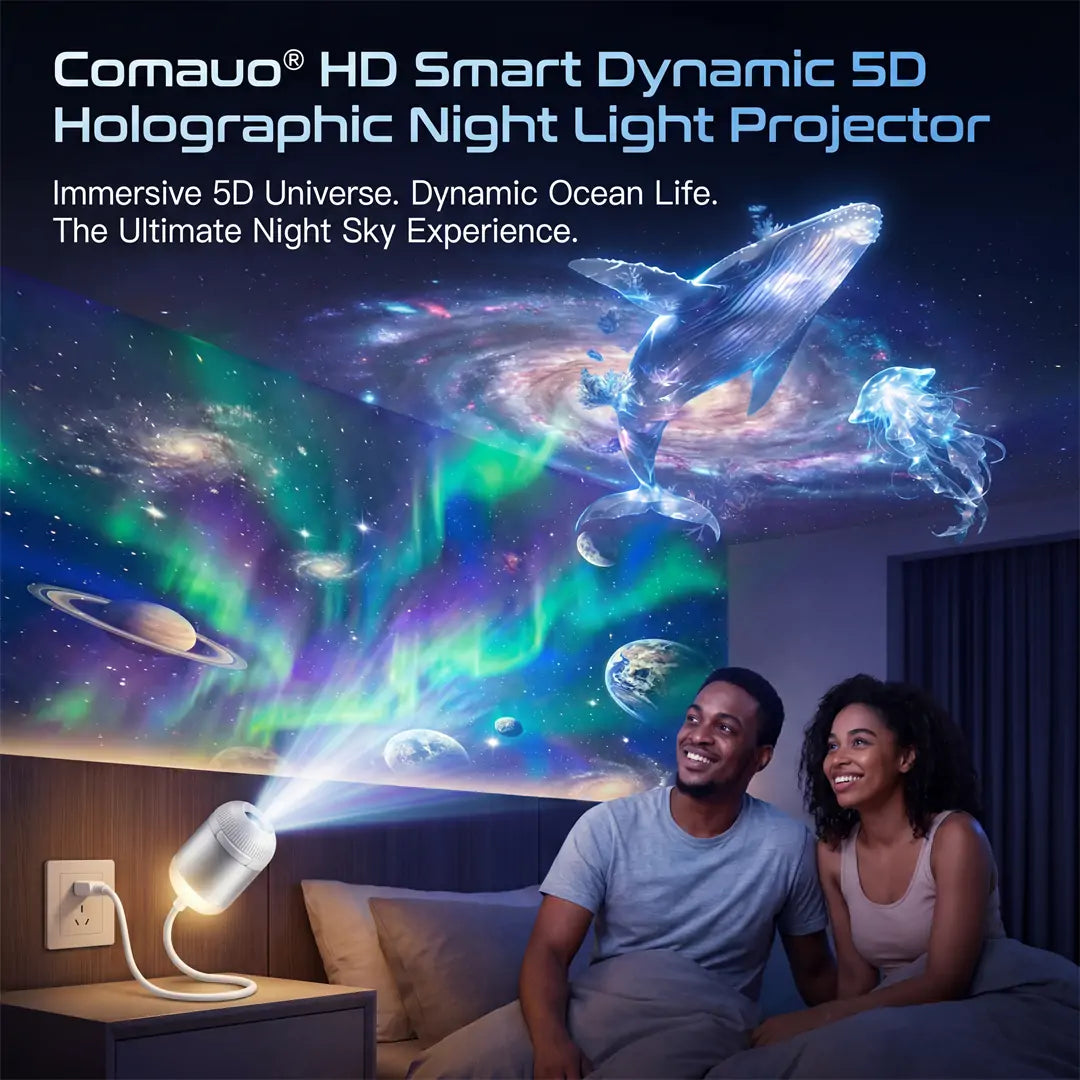 Comaguo®🇨🇦 Night Light Projector - Smart Holographic Star Projector