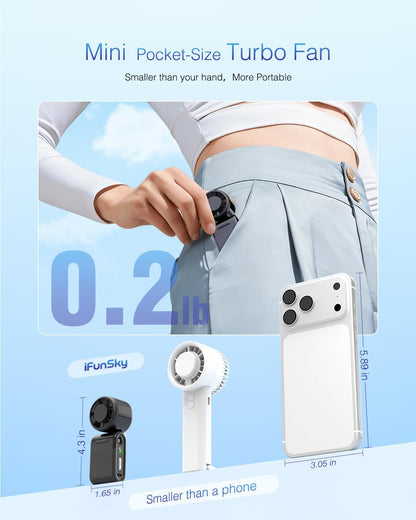 2026 HOT SALE50K+ BVJ®SOLD!❄️ 50% OFF! Mosquito-Repelling Turbo Handheld Fan – 16900 RPM, 6 speeds, LED display. 3000mAh battery, 10.7hrs cooling. Pocket‑sized power! 🌬️✨🦟