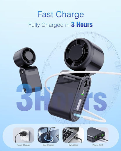2026 HOT SALE50K+ BVJ®SOLD!❄️ 50% OFF! Mosquito-Repelling Turbo Handheld Fan – 16900 RPM, 6 speeds, LED display. 3000mAh battery, 10.7hrs cooling. Pocket‑sized power! 🌬️✨🦟
